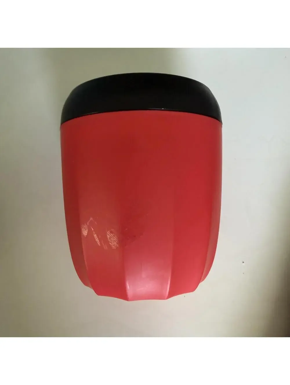Red and Black Handheld Animal Paw Washing Tool with Silicone Bristles